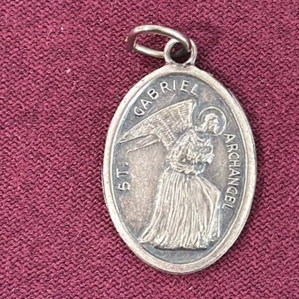 Vintage St. Gabriel Archangel Medal Patron Saint of Communication & Messengers